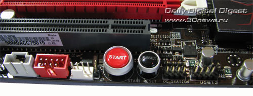 ASUS Maximus III Gene кнопки